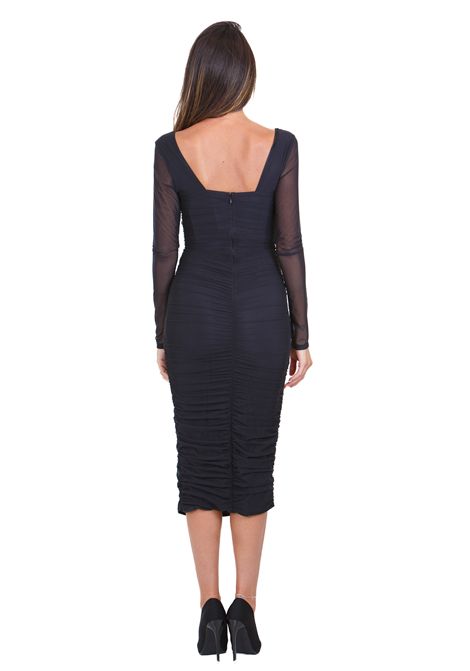 TUBINO MIDI IN TULLE CON ARRICCIATURE MAR DE MARGARITAS | Abiti | SVEVA-01350-PTTN0045NE01